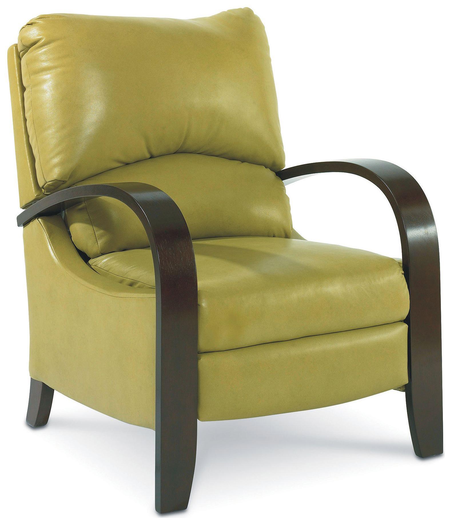 Lane Hi Leg Recliners Contemporary Julia Hileg Recliner with Bentwood